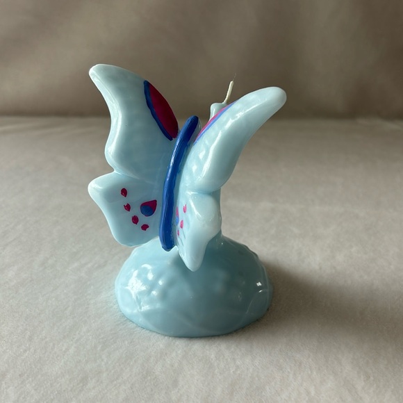 Other - Sky Blue Wax Butterfly Candle